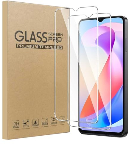 MIBZOR 2 Pack Screen Protector Compatible with Blackview Oscal Flat 3C | For Oscal Flat 2C / Blackview Wave 9C Tempered Glass Film, Protective Film 9H Hardness, Anti-Scratch, HD Clear