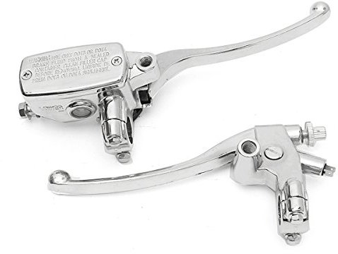 Alamor 22Mm Motorrad Hydraulische Bremse Hauptzylinder Kupplungshebel Chrom