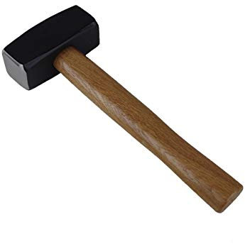 Fäustel 1250 g Hammer Schlosserhammer Eschenstiel Vorschlaghammer Profi