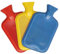 Pack of 3 Hot Water Bottles - Natural Rubber 2 Litre Capacity - 3 Colours in Pack (Red, Yellow and Blue)