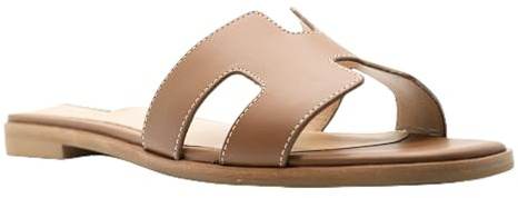 Steve Madden Women's Hadyn Slide Sandal, Cognac Cream, 4 UK