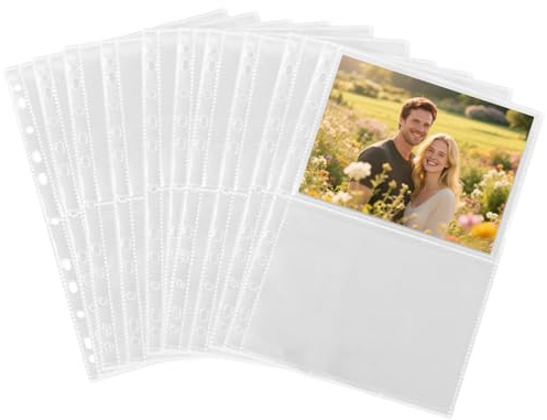 30 stycken genomskinliga fodral A4 glasklar 60 rutnät transparent dubbelsidig fotoväska vykortsfodral 2 fack genomskinliga fodral för foton vykort skyddsfodral (2 fickor)