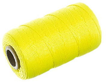 Paracord Planet Fil de maçon en nylon tressé – Ficelle pour la marine, la maçonnerie, les travaux manuels, le jardinage