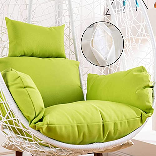 Cojín para silla de huevo, cojines para columpio de silla colgante, funda de cojín para silla de huevo para exteriores, resistente al agua, resistente al sol, almohadillas para hamaca y almohada grues