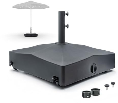 osoltus Schirmständer 55 x 55cm auf Rollen befüllbar 43kg