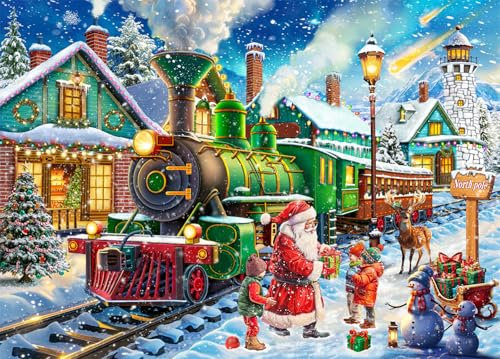 Merry Christmas Jigsaw Puzzles for Adults 1000 Christmas Jigsaws 1000 Pieces for Adults