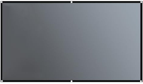 Cortina de proyector para exteriores de 60 pulgadas, pantalla de proyección antiluz de borde negro 16:9, 4K HD, pantalla grande, plegable, portátil, para cine en casa, presentación de cine en casa