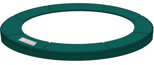 Baunsal® Trampolin Randabdeckung Ø 380 cm mit 38 cm breite in grün und 30 mm dick Federabdeckung Randschutz Schutzrand Umrandung Abdeckung Rand Polster Trampolin Ersatzteile Trampolin Outdoor