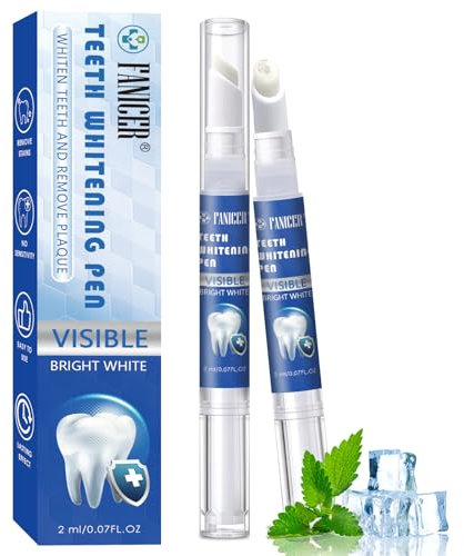 2 Stück Zahnaufhellung Stift, zahnaufhellung bleaching, Zähne aufhellen Stift, Schmerzfreies bleaching zähne, Effektiv Flecken Entfernen, Schnelles Bleaching Zähne