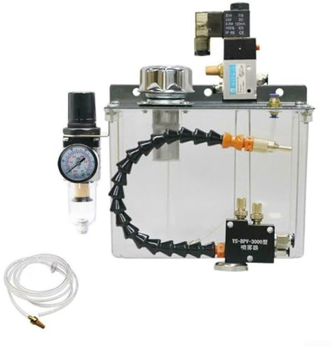 Dur⤞all 3L smörjspraykylare kylvätska pump olja dimma spruta helt förseglad maskinverktyg kylspruta med PVC och metallkonstruktion flexibel axel 300 mm inloppsrör 15 m Ad(220 V)