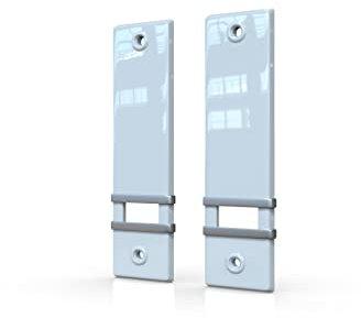 markiso® Rollladengurt Abdeckung [2 Stück] – Lochabstand 160 mm | Gurtwickler Abdeckung aus Kunststoff | Einfache Montage ohne Gurtausbau |Gurtwicklerblende für Maxigurte | Farbe Weiß