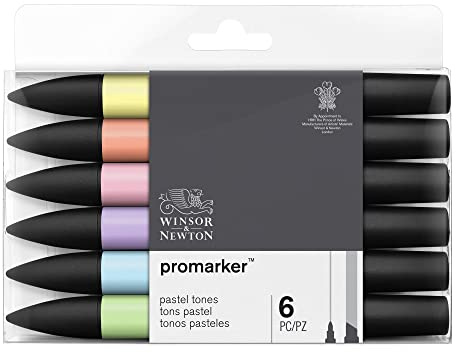 Winsor & Newton ProMarker - 6 Pennarelli Toni Pastello