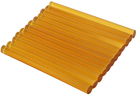 Parrucca Professionale 12 Pezzi, Colla a Caldo Piccola Estensione dei Capelli con Bastoncino di Colla con Bastoncini Adesivi a Caldo Strumento per lo Styling Giallo (Giallo)