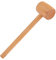 Tomotato Mazo de Madera, Martillo de Haya Macizo para Artesanía de Cuero, Herramienta Manual de Carpintería, 20 x 50 x 70 mm, Madera de Haya, Mazo Multiusos para Mariscos y Langosta