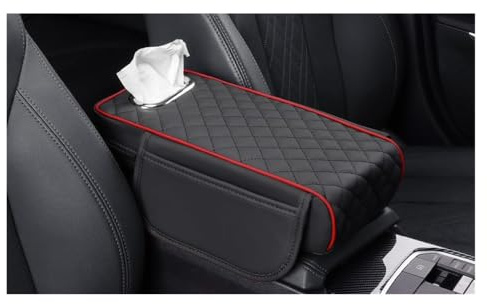 CDETKGER Coussin Accoudoir Voiture, pour Dacia Duster 3 2024 2025 Housse d'accoudoir Central Durable Console Centrale Protéger Pad d'accoudoir,B