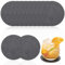 Set di 12 Sottobicchieri, Sotto Bicchieri da Tavola Bifacciale, Sottobicchiere, Sottobicchiere Antiscivolo, Sottobicchiere Lavabile in Pelle Sintetica, per Bevande, Tazze, Bar, Vetro