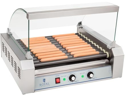 Helloshop26 Appareil Machine à Hot Dog Professionnelle téflon 20 saucisses 2 200 Watts 3614097
