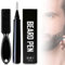 Penna per Riempimento Barba,Matita per Barba e Pennello per Barba,Beard Filling Pen Kit,Beard Pencil Filler,Impermeabile Lunga Durata Strumenti per Scolpire Barba E Modellare Le Sopracciglia