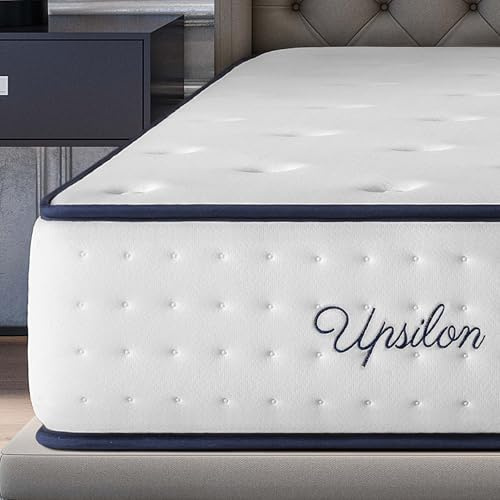 Super King Extra Firm Memory Foam Mattress 6FT, 11.8 Inch, 12 Layer Advanced 7-Zone Support & Pressure Relief, ECOFEEL Honeycomb Fabric, Cool Gelfresh Foam, OEKO-TEX Certified, 180x200x30cm, Upsilon