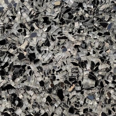 mosaikplattor， 100g blandade färger kristallglas spegelmosaikplattor oregelbunden form mosaiksten DIY konsthantverksmaterial(T)