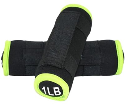rongweiwang Pesi da mano per donne e uomini, set di pesi morbidi da 1 LB con cinghia anticaduta per movimenti precisi, aggiunta alla routine di allenamento. mano per donne e uomini, 1 LB con cinghie.
