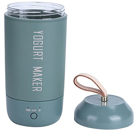Cocoarm Automatisk Yoghurtmaskin, ABS Mini Yoghurtmaskin 280 Ml USB Laddningsbar 5V 10W, Helautomatisk Bärbar Design, 8 Till 12H Fermentering för Hemresekontor (Grön)