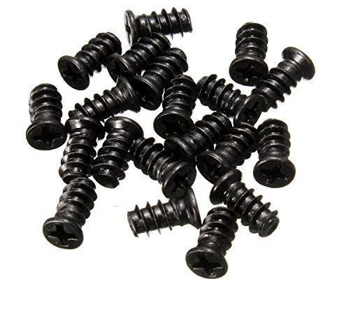 EsportsMJJ 20Stk Computer Pc Case Lüfter Montageschrauben Schwarz Für Lüfter 60Mm 80Mm 120Mm