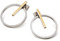 Boccia Damen Ohrstecker aus Titan in der Farbe Silber, goldplattiert, antiallergen, 05030-02