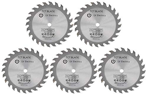 5Pcs 120 mm / 4,7 pouces Lames de Scie Circulaire, Alliage Dur Universel, Lame de Scie à Bois, Bande de Scie Lames de Scie 24T 120x1.8x9.5mm