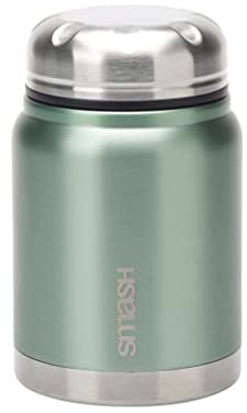 Smash Barattolo per alimenti isolato in acciaio inox, 500 ml, salvia