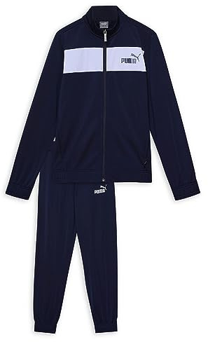 PUMA Garçon Poly Suit Cl B Survêtement, Bleu Marine, 152 EU