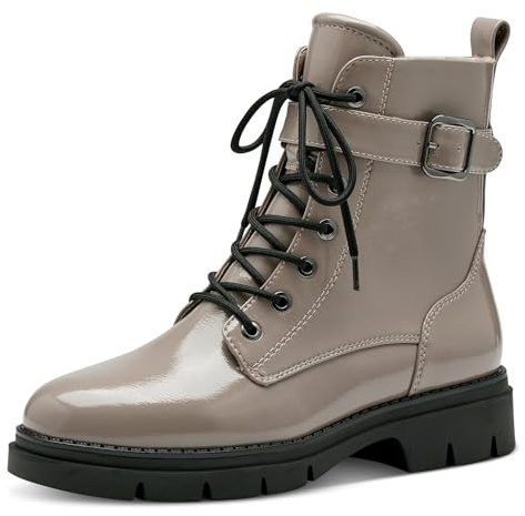 Tamaris Bottines pour femme 1-1-25289-41, Taupe verni, 38 EU