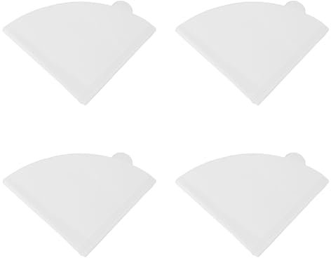 Filtros de café, 100 Filtros de café Grandes, Cono de Papel de Filtro de café de Pulpa de Madera de Textura Suave para Cafetera de Goteo (V02 Blanco 100uds)