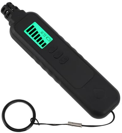 Combustible Gas Tester, High Sensitivity Gas Detector Fast Reading High Accuracy with LCD Display for Factory for Hotel (Black)