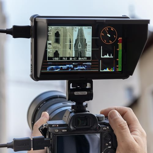VILTROX DC-X3, 2000 Nits Super Bright Daylight Viewable 4K SDI Camera Monitor, Touchscreen HDMI Anamorphic De-Squeeze