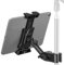 LEKATO Supporto per tablet per stand microfonici, supporto regolabile per telefono, compatibile con iPad, iPhone, tutti i tablet e gli smartphone da 4,7-13,5 pollici
