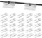 Lot de 25 supports de câbles, crochets pour intérieur et extérieur, guirlande lumineuse, auto-adhésifs, étanches, pour éclairage de Noël, gestion des câbles, serre-câbles, organisateur de câbles