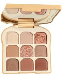 9-Color Toast Eyeshadow Palette - Tonalità opache, scintillanti, metalliche e scintillanti per ombre per occhi fumanti, neutri e quotidiani (3# Dreamy Mist Viola)