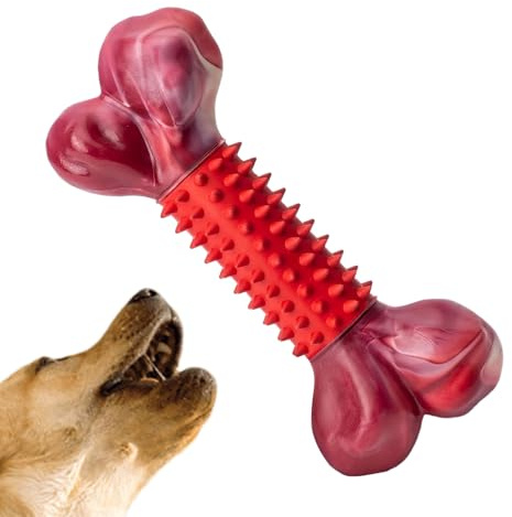 laxreheye Juguete Mordedor Hueso para Perros - Resistente para Masticadores Fuertes,Barra para Cachorros En Hogar Parque Exteriores
