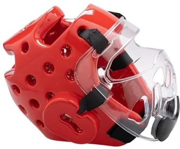 BEALIFE Protezione per la testa da boxe e kickboxing con viso trasparente innovativa per traspirabilità e visibilità. Protezione per la testa da boxe e kickboxing per zona naso e bocca.