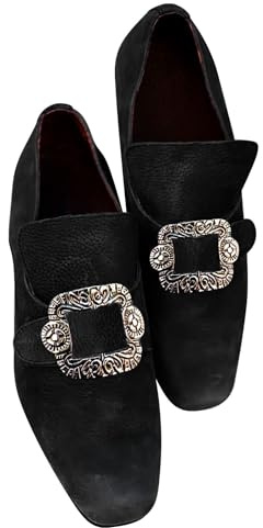 Damdansskor eleganta, loafers män vintage ballerinaskor retro kostymskor spänne sportskor ventilerande fashionabla fritidsskor sommar barfotaskor utan snörning promenadskor