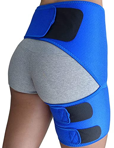 Hip Brace for Women, Men - Sciatica Brace - Groin Pull Compression Wrap - Sciatica Pain Relief Devices, Hip Brace for Sciatica Pain Relief Brace, Sciatic Relief Devices, Sciatic Nerve Pain Relief, Thigh Compression Sleeve, SI Belt, Hamstring Compression Sleeve, SI Joint Belt for Women, Bursitis Hip Pain Relief Devices
