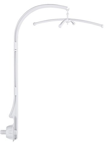 Babysäng Sängklockhållare TOPINCN Musiklåda Armhållare Fäste Upprullningsbar Stentuppsättning Mobil Leksak Dekoration Hängande