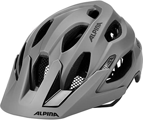 Alpina Carapax 2.0 - Leichter, Stabiler & Komfortabler Fahrradhelm Mit Fliegennetz & Antibakteriellen Polstern Für Erwachsene, coffeegrey matt, 52-57 cm