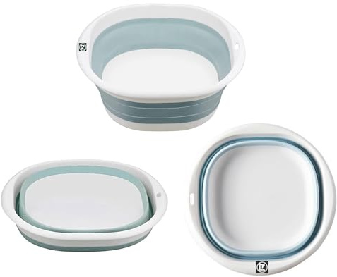 Bassine de lavage des mains carrée pliable de 6 L, lavabo portable pour camping et randonnée