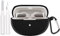 NEW Compatible with Bose Ultra Open Earbuds Case with Durable Keychain Silicone Shockproof Full Protective Case Cover Soft Earphone Accessories for Women Men Powerful Drop Protection（2024） (Black)