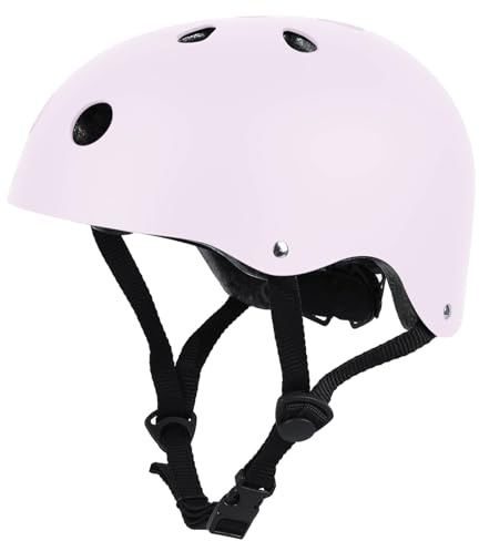 LeapBeast Skate Cykelhjälm med CE-Certifierad Unisex Vuxna Män och Kvinnor Multi-Sport för Cykling, Skate, Skridskoåkning (Lavendel Grå, Small)