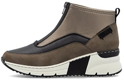Rieker Botines para mujer en combinación marrón, marrón, 38 EU