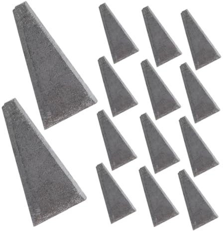 Didiseaon 20pcs Renforcement Des Outils Haches De Jardinage Coin En Métal Remplacement Du Manche De La Remplacement Des Manches De Acier à Haute Teneur En Carbone Grey