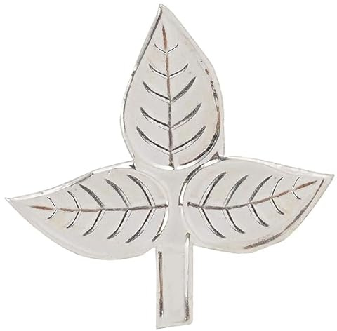 Morden Marketplace Pure Silver Om Namah Shivaya Bel Patra Leaves | Sacred Bilva Leaves Set for Lord Shiva Puja Rituals | Devotional Gift Item (Set of 3 Leaves in 1 Pack)